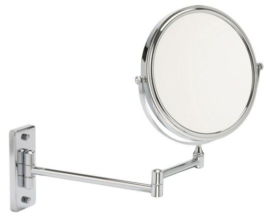 Chrome wall-mounted magnifying mirror — Bath fitting — Imperial Design Concepts, Mohali