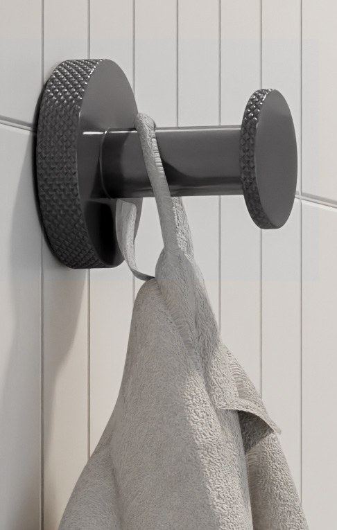 Gunmetal knurled robe hook — Bath fitting — Imperial Design Concepts, Mohali