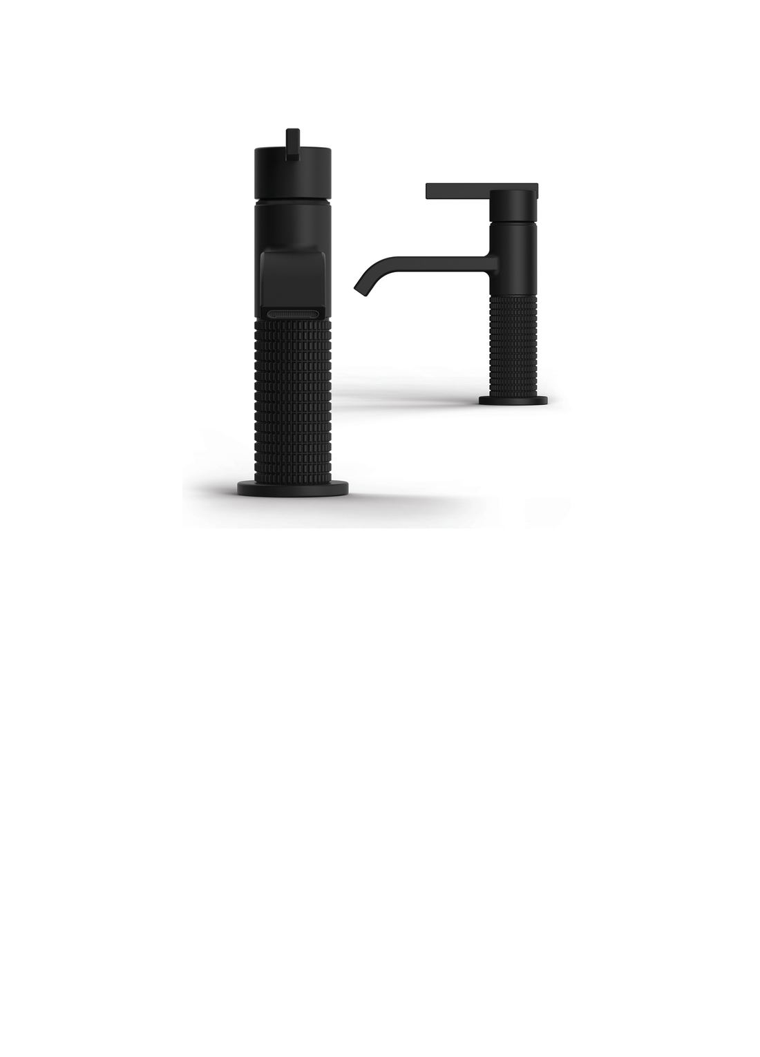 Matt black basin mixer pair — Bath fitting — Imperial Design Concepts, Mohali