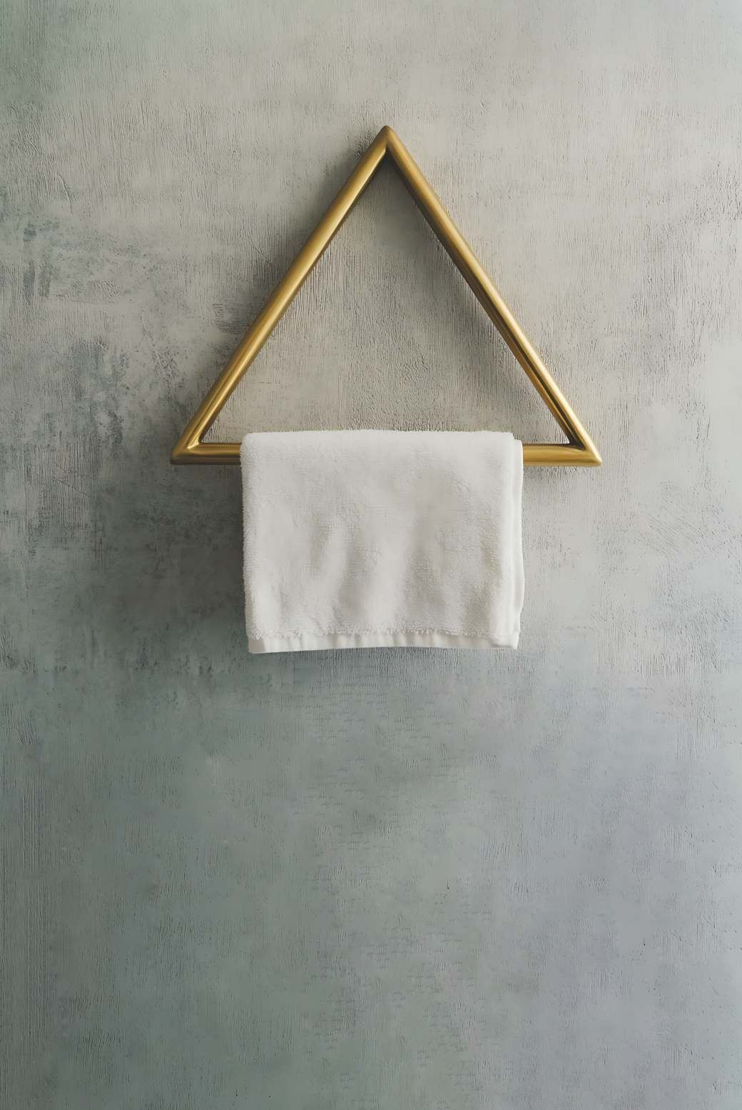 Brass triangular towel rail — Bath fitting — Imperial Design Concepts, Mohali