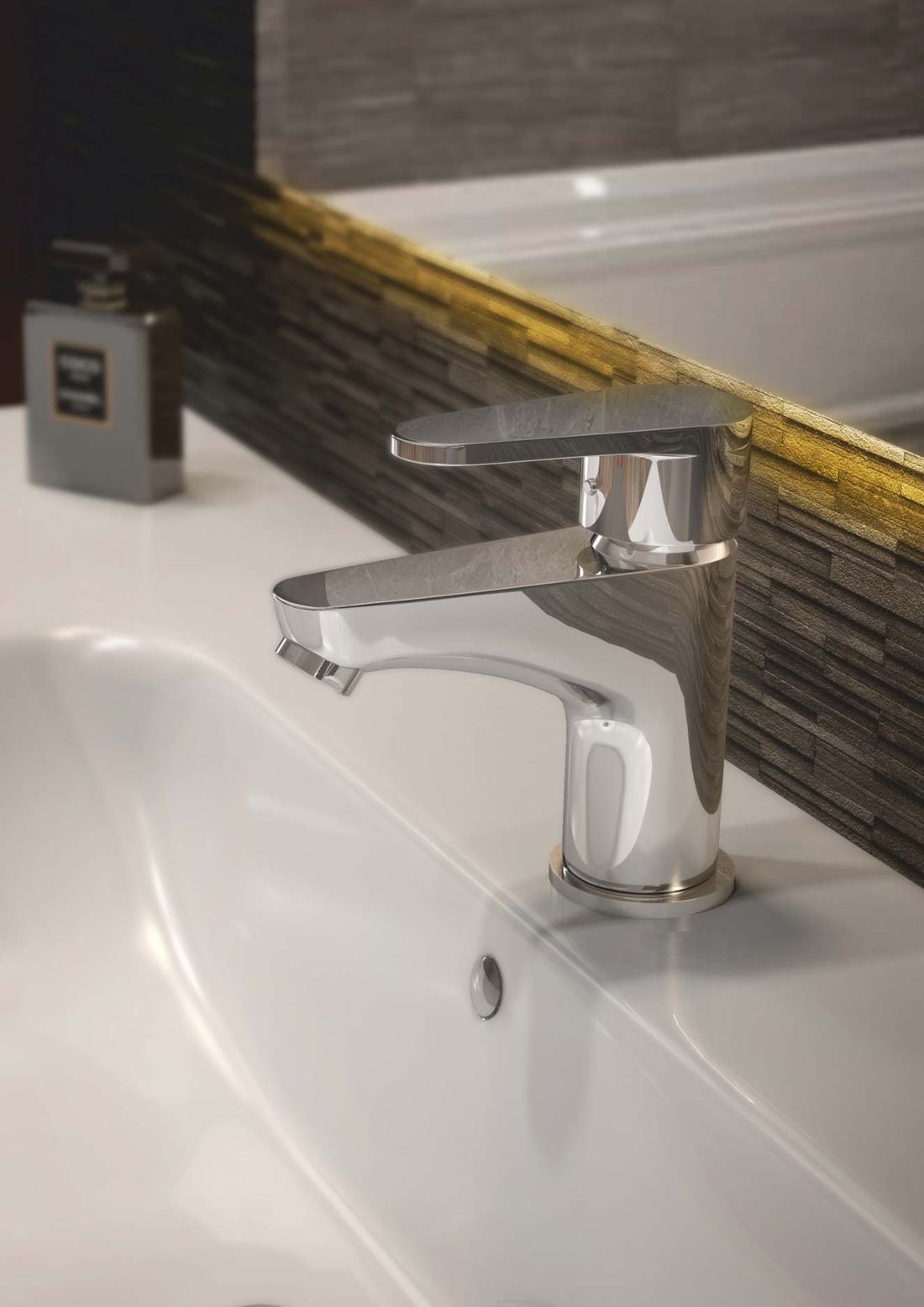 Chrome single-lever basin mixer — Chrome finish — Imperial Design Concepts, Mohali
