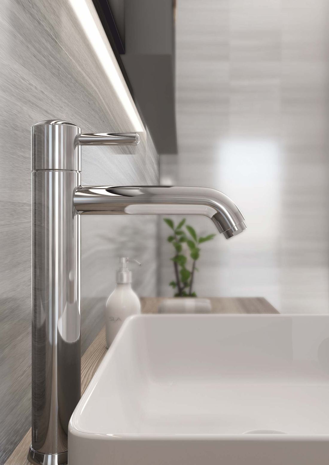 Tall chrome basin mixer — Chrome finish — Imperial Design Concepts, Mohali