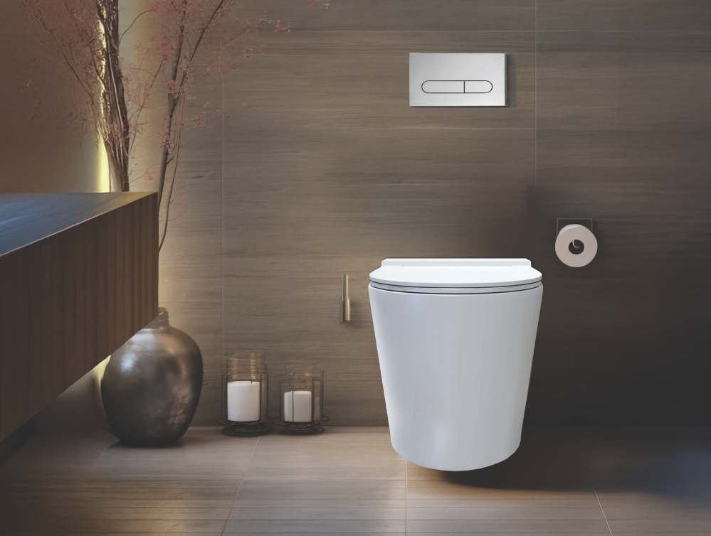 Wall-hung WC with flush plate — Sanitaryware — Imperial Design Concepts, Mohali