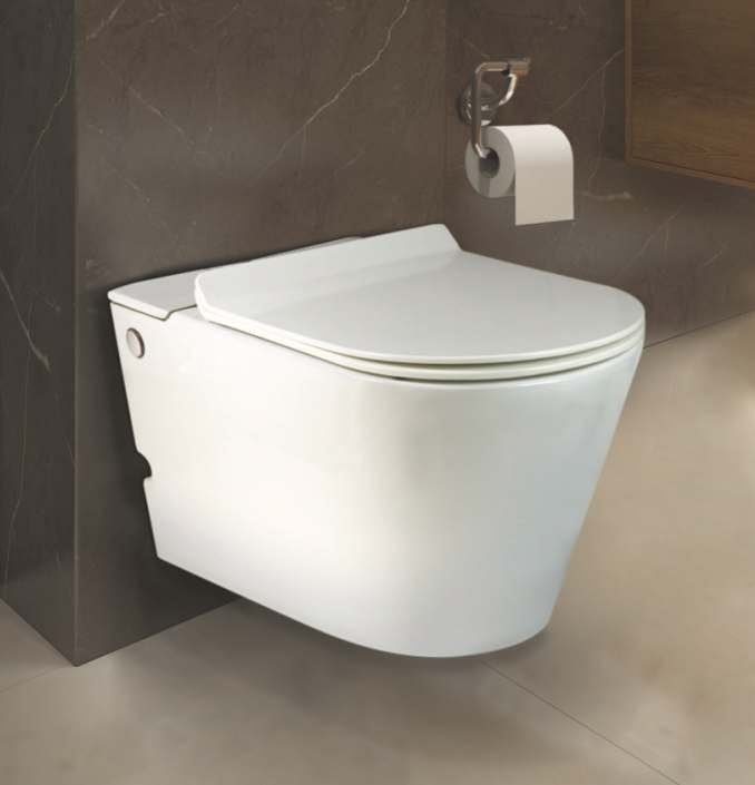White wall-hung WC in bathroom — Sanitaryware — Imperial Design Concepts, Mohali