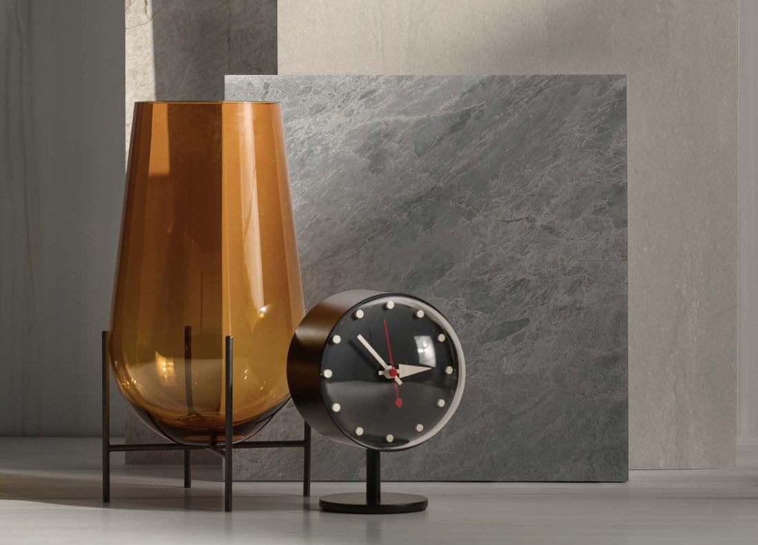 Grey marble slab vignette — 1200 × 2400 mm slab — Imperial Design Concepts, Mohali