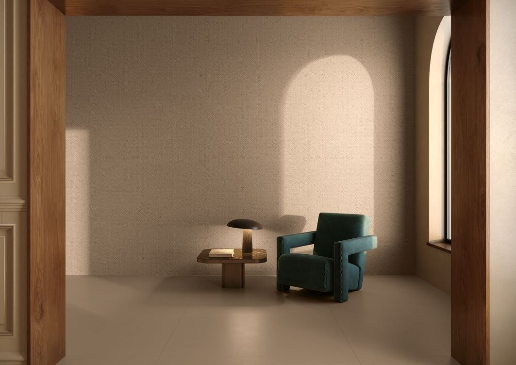 Warm arched seating alcove — 1200 × 2400 mm slab — Imperial Design Concepts, Mohali