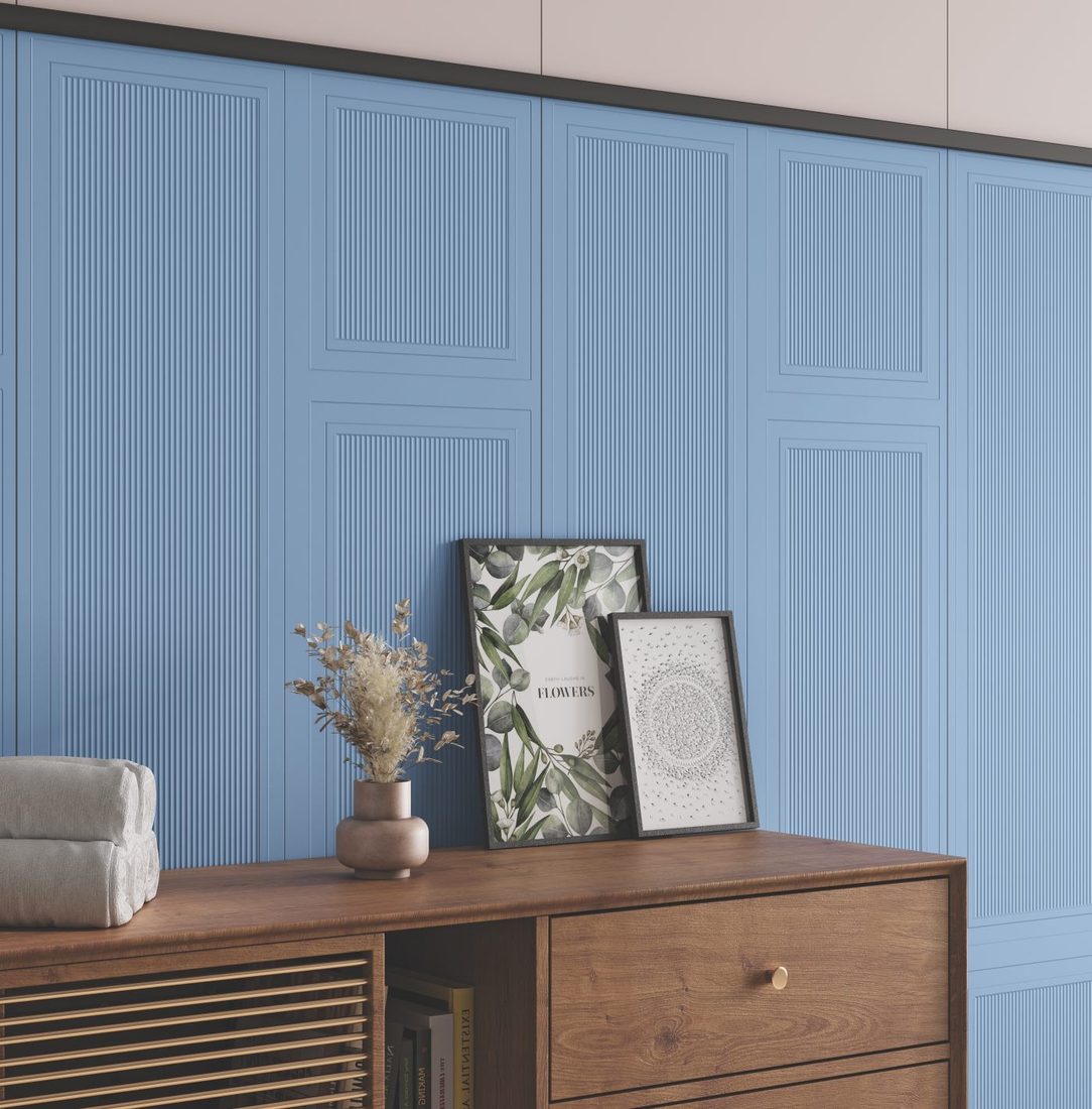 Marine Panelled Wall finished in 600x1200mm tiles — IDC Mohali
