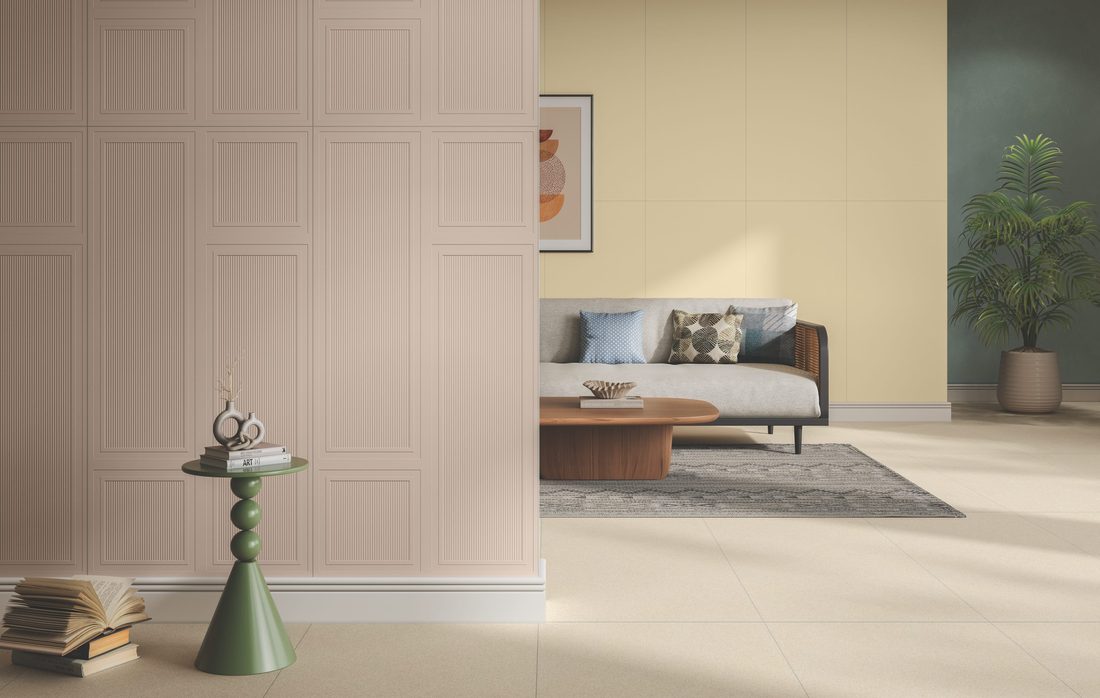 Open Plan Living finished in 600x1200mm tiles — IDC Mohali