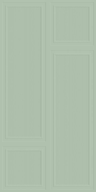 Moss Fine Fluted Panel, 600 × 1200 mm full-body porcelain — IDC Mohali