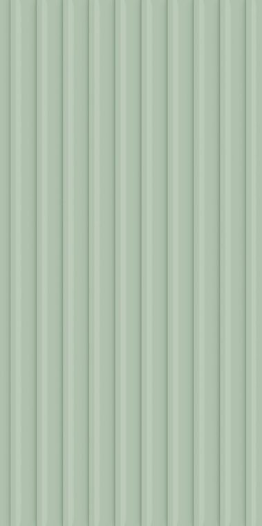 Moss Wide Fluted Panel, 600 × 1200 mm full-body porcelain — IDC Mohali