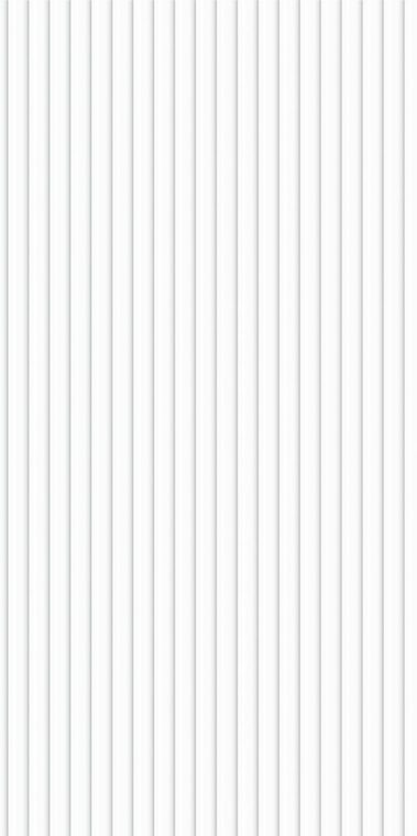 Super White Wide Fluted Panel, 600 × 1200 mm full-body porcelain — IDC Mohali