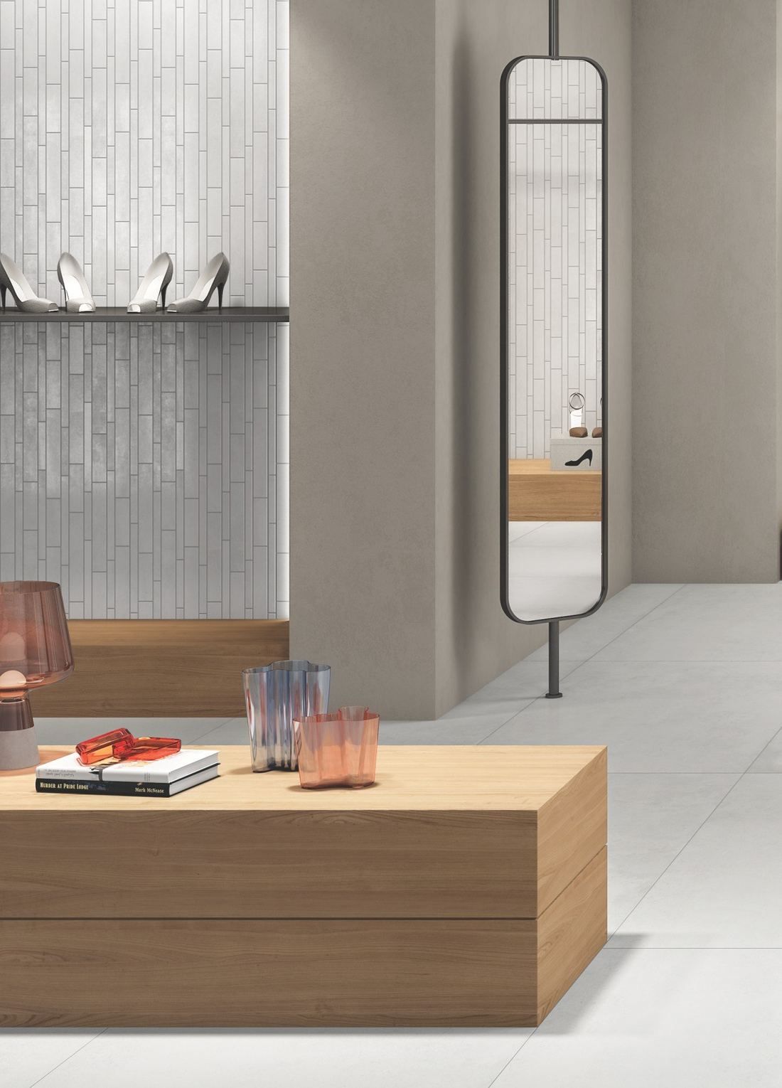 Concrete-effect wall and counter — 600 × 1200 mm — Imperial Design Concepts, Mohali