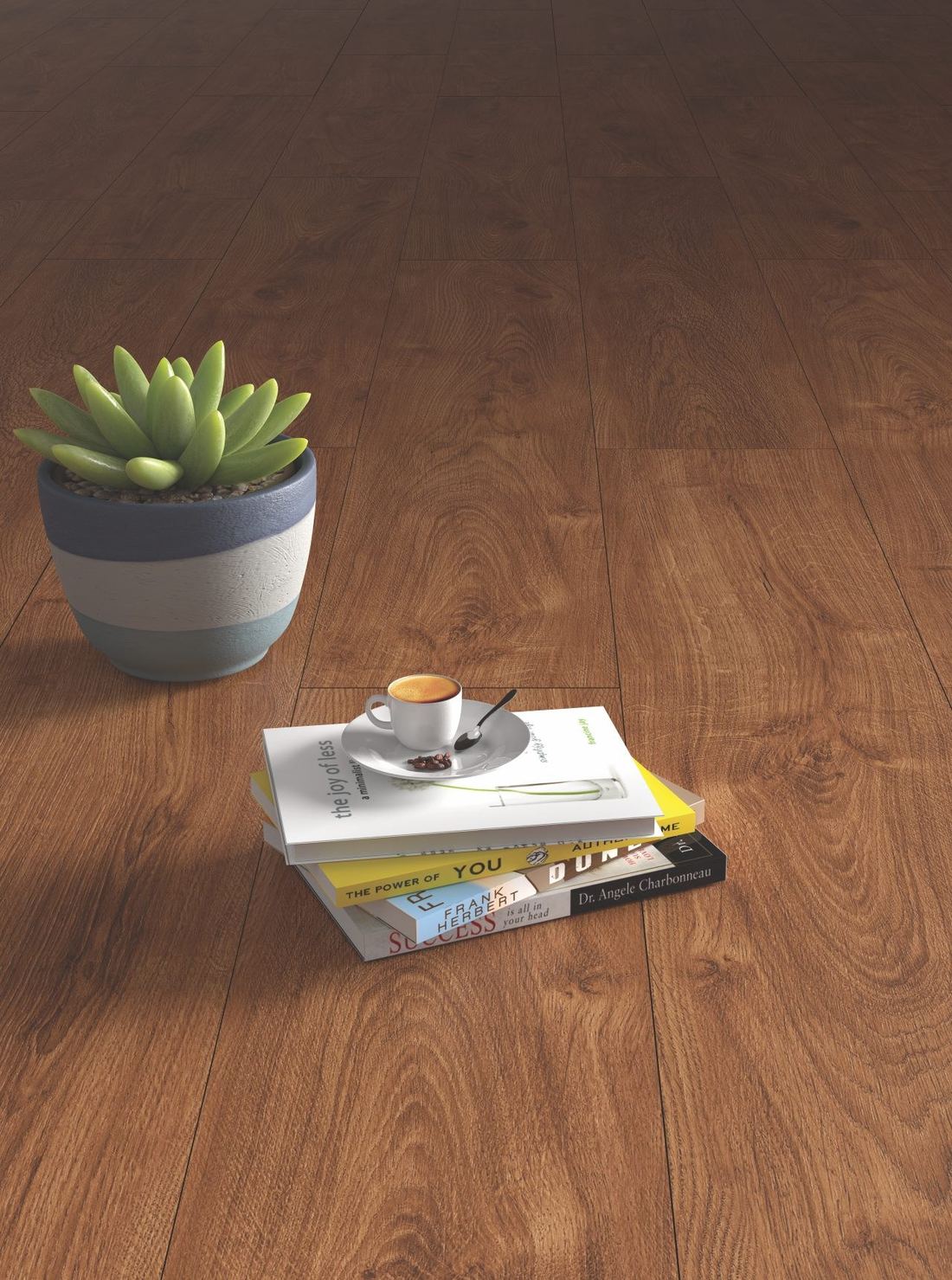 Styled wood plank floor detail — 600 × 1200 mm — Imperial Design Concepts, Mohali