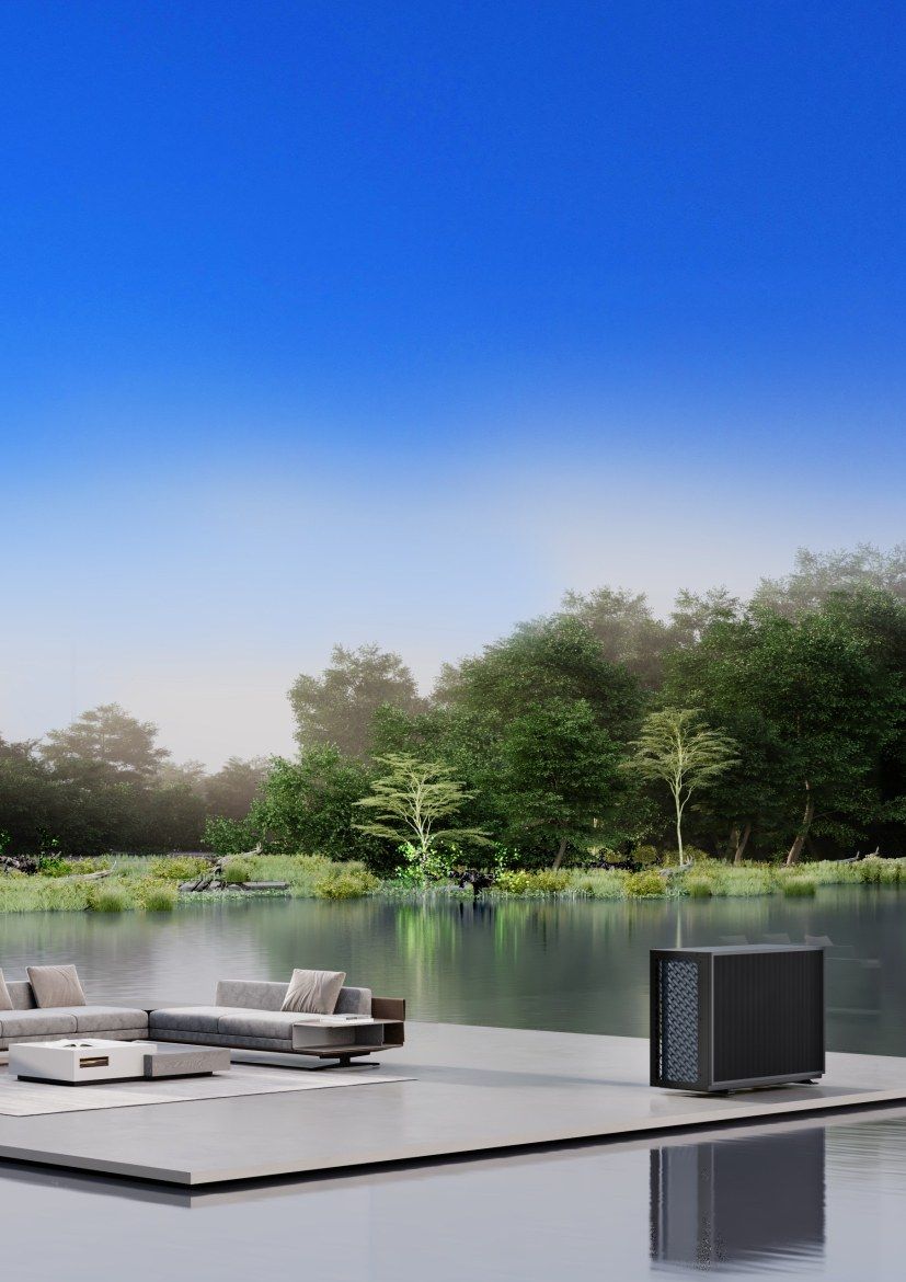 Outdoor air source heat pump — Air source heat pump — Imperial Design Concepts, Mohali