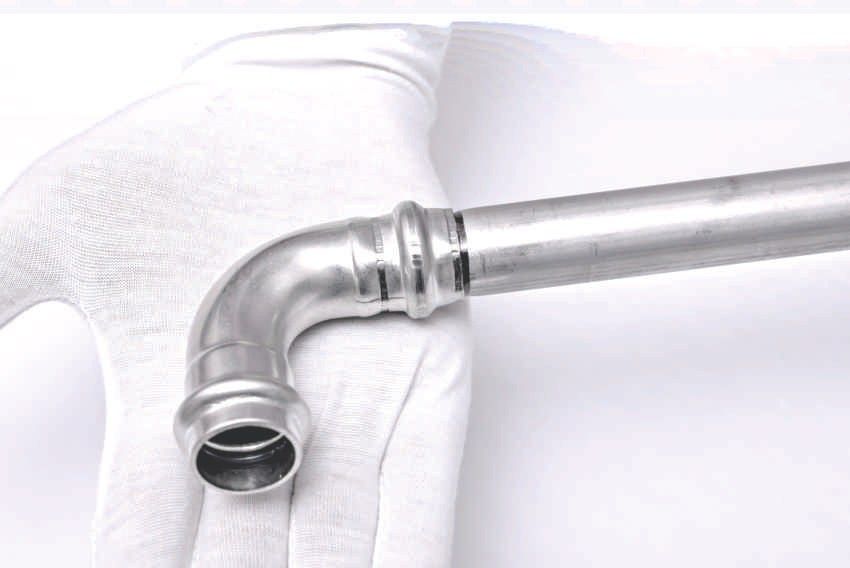 Press-fit stainless steel elbow — Plumbing & pipework — Imperial Design Concepts, Mohali