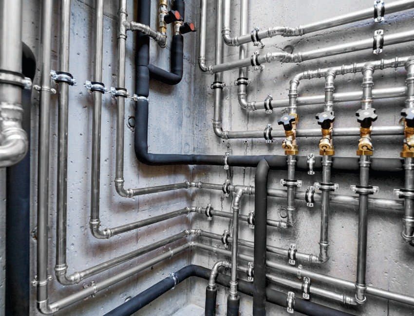 Stainless steel pipework installation — Plumbing & pipework — Imperial Design Concepts, Mohali