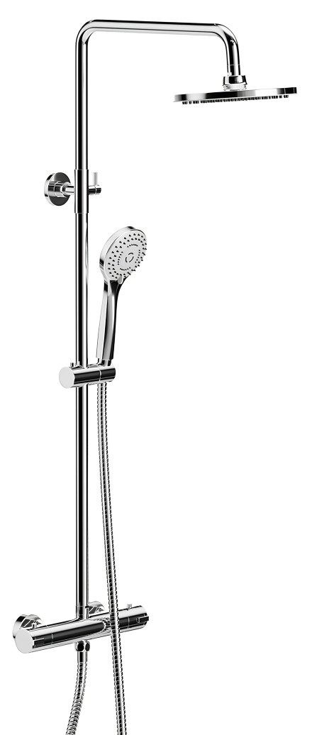 Chrome rain shower column set — Wellness & shower systems — Imperial Design Concepts, Mohali