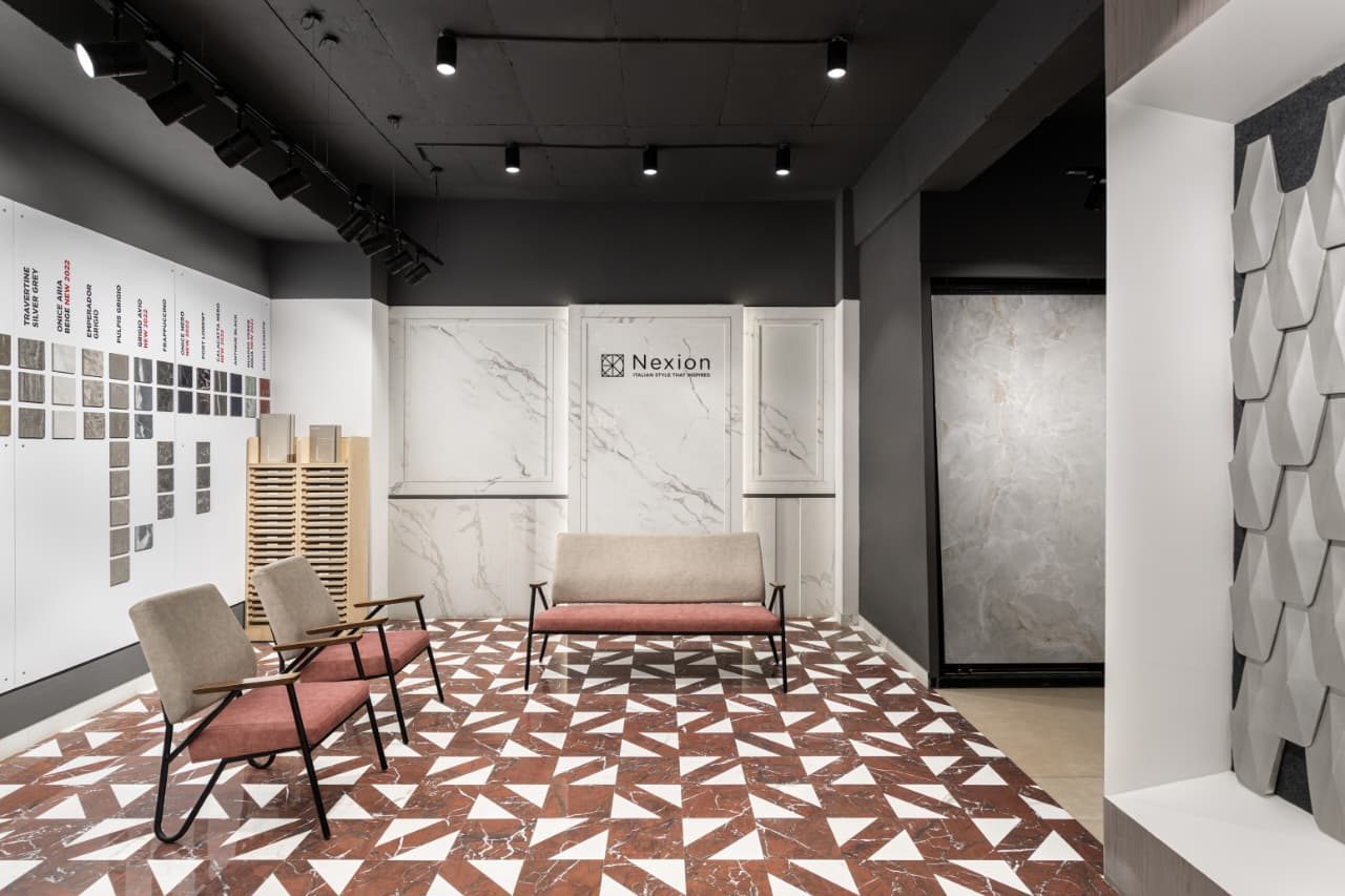 Curated slab lounge selection for a developer project